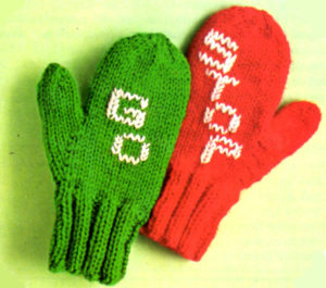 Stop and Go Mittens Knitting Pattern
