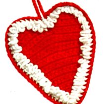 Crochet Heart Shaped Potholder Pattern - Vintage Crafts and More