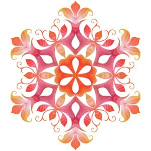Filigree Flower Image to Cross Stitch