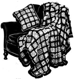 Antique Granny Square Afghan Crochet Pattern