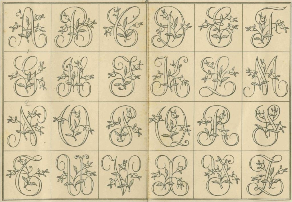 Alphabet embroidery patterns