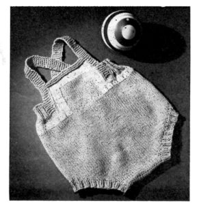 Baby Sunsuit Knitting Pattern - Vintage Crafts and More