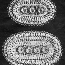 Rambler Rose Hot Plate Mats FW Woolworth Co Crochet Instructions