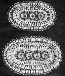  Rambler Rose Hot Plate Mats FW Woolworth Co Crochet Instructions