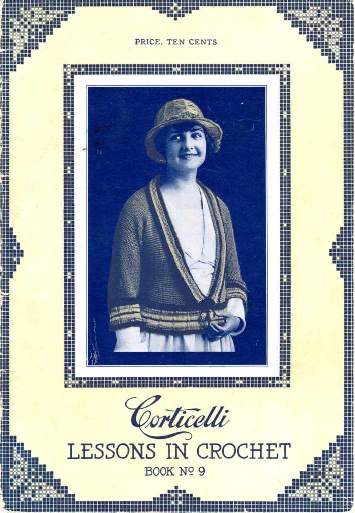 Filet crochet edging corticelli lessons in crochet 1919