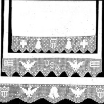 Filet crochet edgings pattern liberty towels