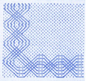 Huck Weaving Border Pattern 1