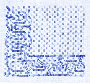 Huck Weaving Border Pattern 2