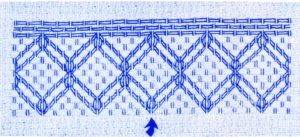 Huck Weaving Border Pattern 4