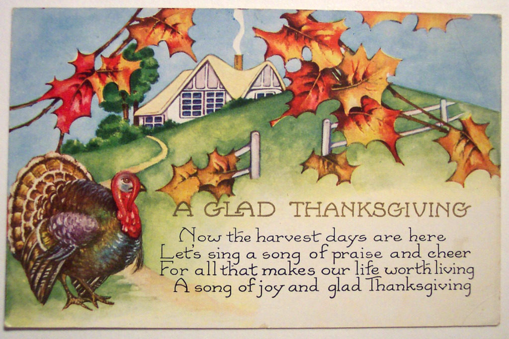 Happy Thanksgiving 2018 postcard