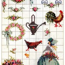 Cross Stitch Chart Page Rooster Anne Orr Designs (682 x 908)