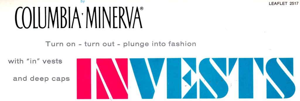 Vests Fashion ready to make Columbia Minerva leaflet 2517