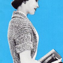 Vintage Shrug Knitting Pattern Mystery Shrug