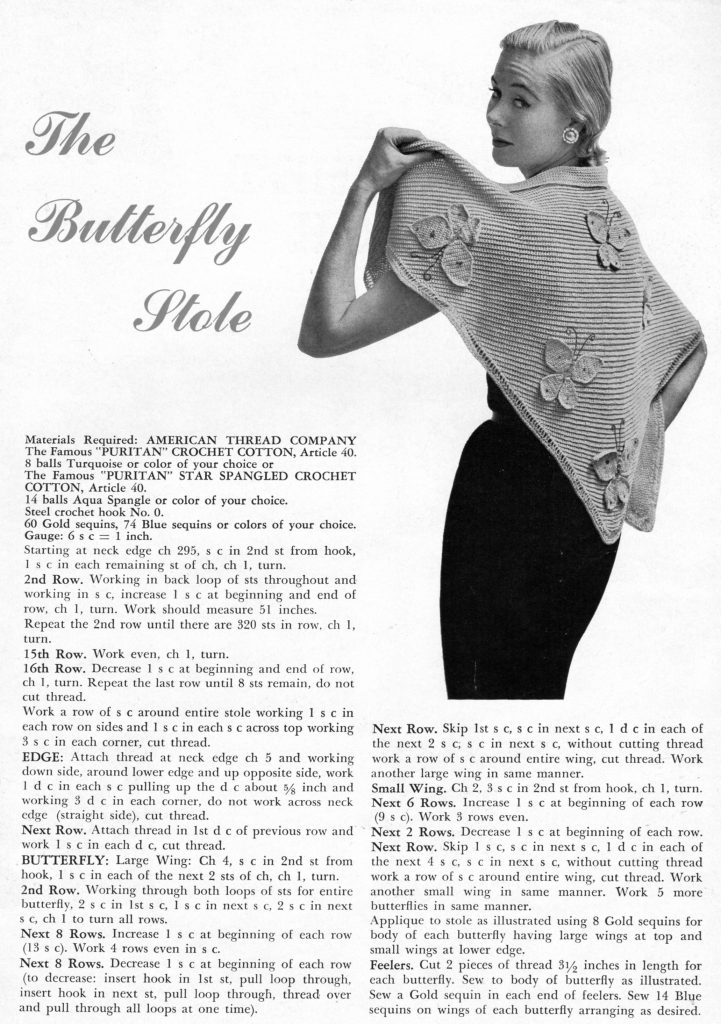 Butterfly Shawl Crochet Pattern