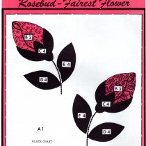 Rosebud Applique Quilt Pattern