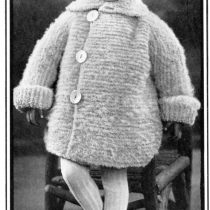 Toddler Coat and Cap Knitting Pattern
