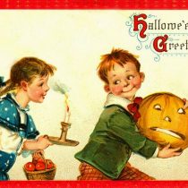 vintage Halloween postcards