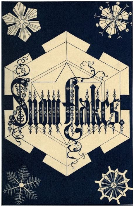 Public Domain 1863 Illustrations of Snowflakes  Book