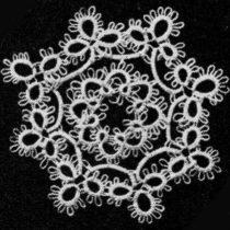 tatted snowflake pattern