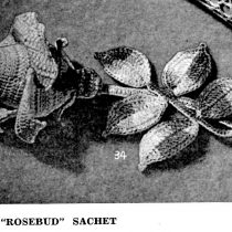 Rosebud Sachet Vintage Crochet Pattern