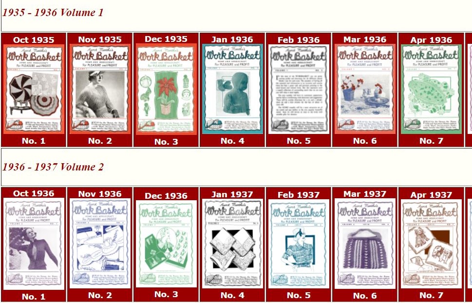 Workbasket Magazines Antique Pattern Library Scans