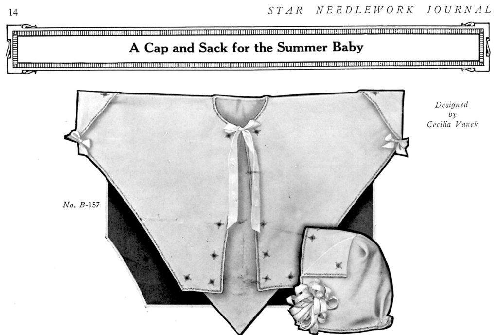 Cap and Sack for a Summer Baby