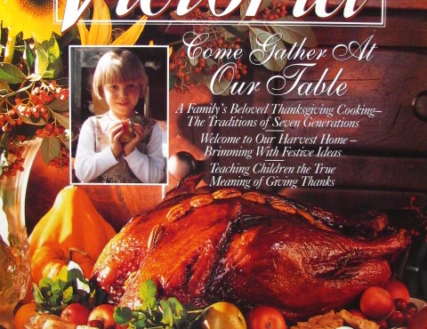 Victoria Magazine Nov 1995 Thanksgiving