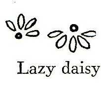 Vintage-Crafts-and-More-Borders-Made-with-Basic-Embroidery-Stitches-Lazy Daisy