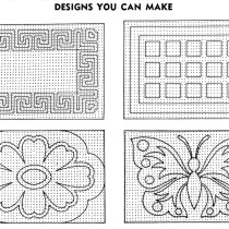 Pom Pon Rugs Designs You Can Make - Vintage Crafts and More