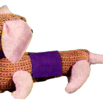 Dachshund Toy Crochet Pattern - Vintage Crafts and More