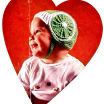 Baby Beauties Helmet Hat Cap Crochet Pattern - Vintage Crafts and More