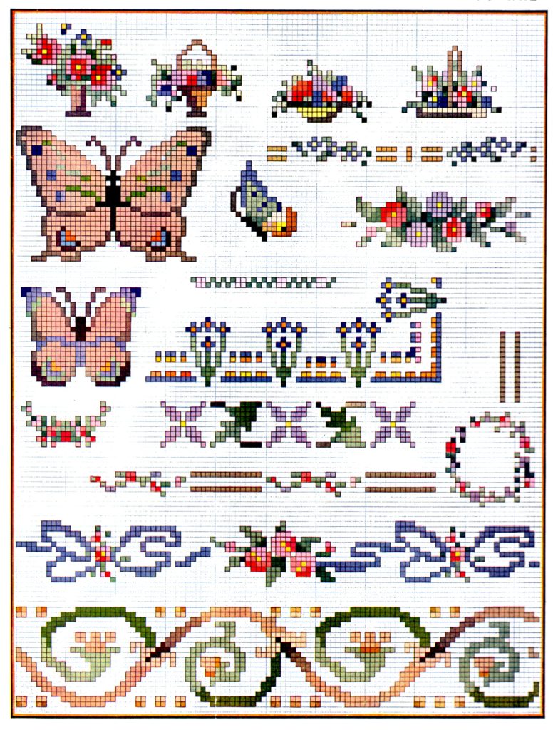 Cross Stitch Pattern Chart Free Download from a 1922 American Thread Co ...