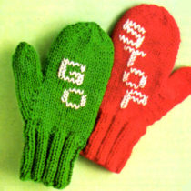 Stop and Go Mittens Knitting Pattern