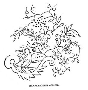 Handkerchief Corner Designs for Embroidery - Vintage Crafts and More